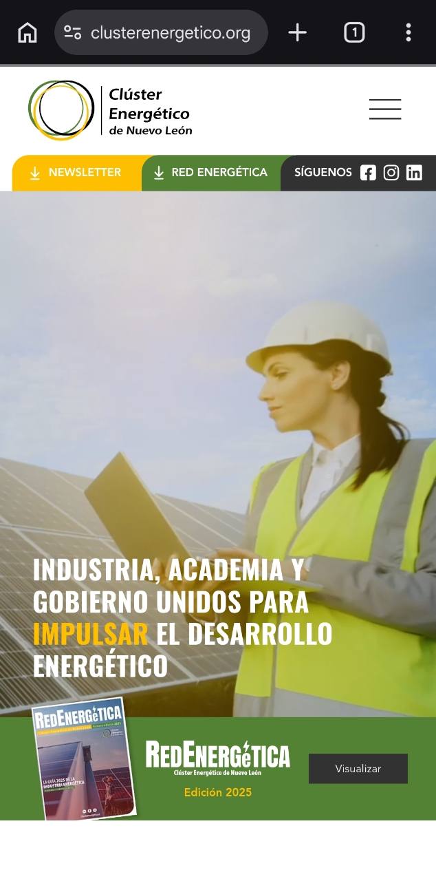 Clúster Energético de Nuevo León, versión móvil