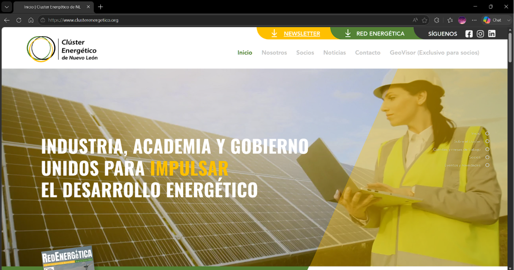Clúster Energético de Nuevo León, versión de escritorio