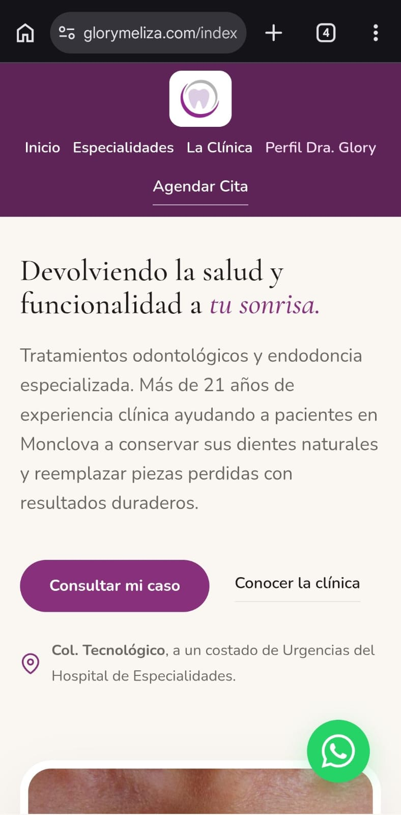 Denti Clínica Dental, versión móvil