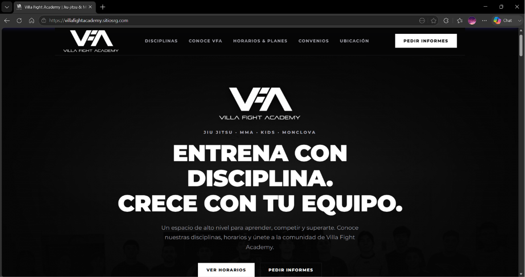Villa Fight Academy, versión de escritorio